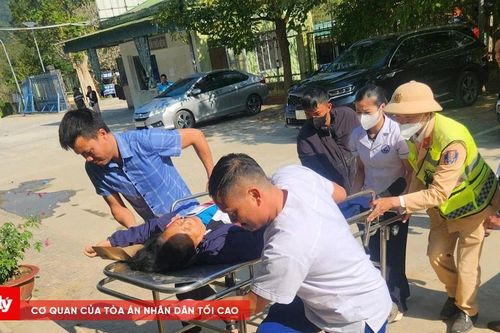 Hai vợ chồng bị thương nặng sau tai nạn trên quốc lộ