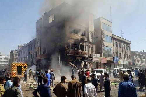 Hiện trường vụ nổ tại trung tâm thủ đô Kabul, Afghanistan khiến gần 30 người thương vong