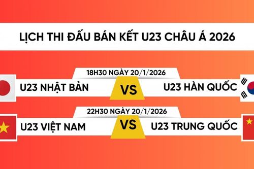 Trực tiếp bán kết U23 châu Á 2026 trên VTV5 VTV Cần Thơ