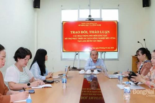Tư vấn mô hình phát triển du lịch nông nghiệp gắn với đổi mới sáng tạo tại làng bưởi Tân Triều