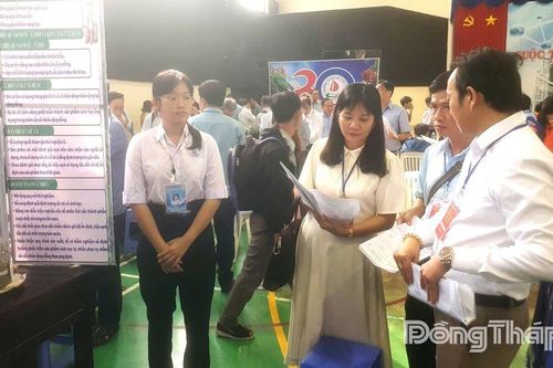 193 sản phẩm tham gia Cuộc thi Khoa học kỹ thuật học sinh trung học tỉnh Đồng Tháp