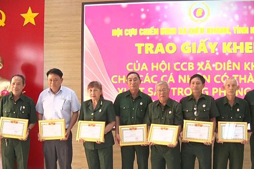 Hội Cựu chiến binh xã Diên Khánh tổ chức Hội nghị lần thứ 3