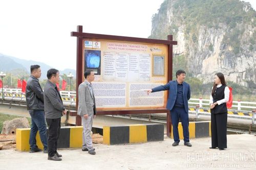 Khảo sát xây dựng điểm check-in trong Công viên địa chất toàn cầu UNESCO Lạng Sơn