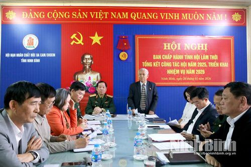 Hội Nạn nhân chất độc da cam/Dioxin tỉnh triển khai nhiệm vụ năm 2026