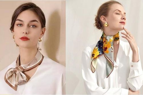 Chỉ thêm một chiếc khăn, áo sơ mi lập tức bớt đơn điệu