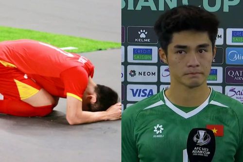 Đình Bắc xin lỗi, thủ môn Trung Kiên mắt đỏ hoe sau trận thua U23 Trung Quốc