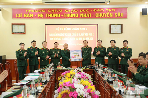 Quân khu 3: Kiểm tra, chúc Tết các đơn vị tại Hải Phòng