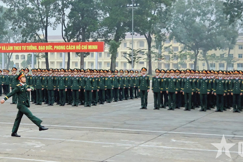 Bộ Tổng Tham mưu: Kiểm tra điều lệnh đội ngũ sửa đổi tại Trường Sĩ quan Lục quân 1