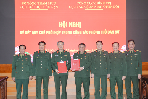 Ký kết quy chế phối hợp giữa Cục Cứu hộ - Cứu nạn và Cục Bảo vệ an ninh