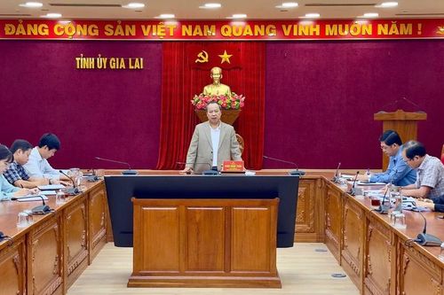 Phó Bí thư Tỉnh ủy Châu Ngọc Tuấn làm việc với Ban Tổ chức Tỉnh ủy về công tác xây dựng tổ chức cơ sở đảng và đảng viên