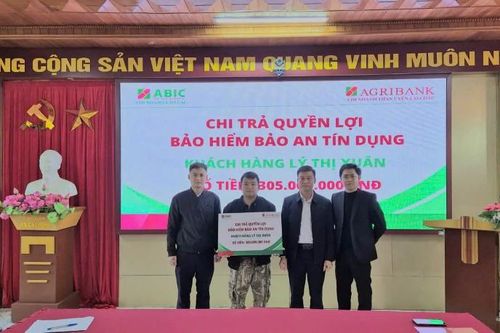 Bảo hiểm Agribank (ABIC) chi trả 305 triệu đồng bảo hiểm Bảo an tín dụng cho khách hàng