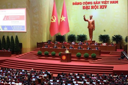 Thông cáo báo chí về ngày làm việc thứ hai Đại hội đại biểu toàn quốc lần thứ XIV của Đảng