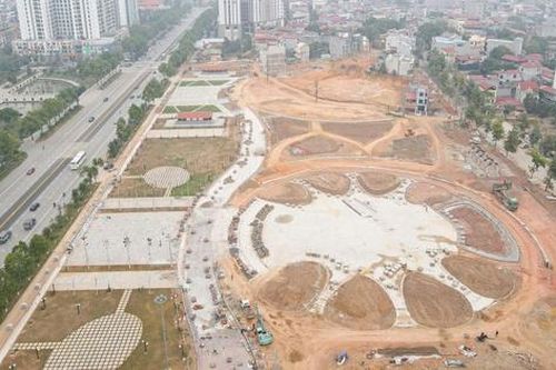 Hình ảnh công viên gần 700 tỷ đồng ở Bắc Ninh sau một năm thi công