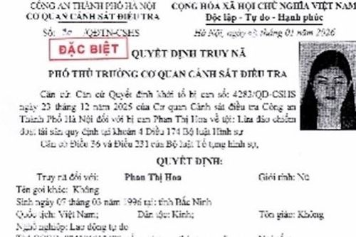 Công an TP Hà Nội truy nã đối tượng trong đường dây lừa đảo của Phó Đức Nam, Lê Khắc Ngọ