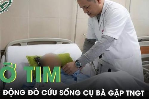 Báo động đỏ cứu sống cụ bà vỡ tim sau tai nạn giao thông