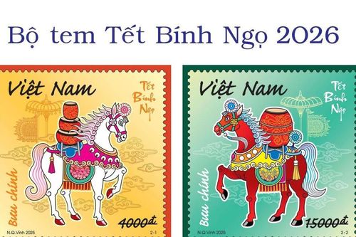 Phát hành bộ tem 'Tết Bính Ngọ'