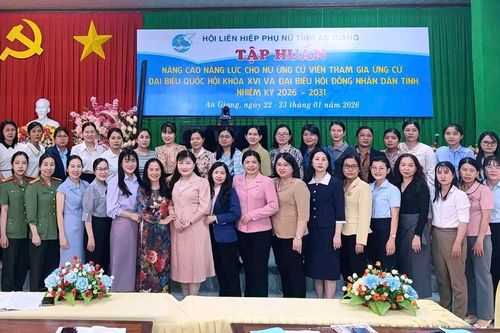 An Giang tập huấn nâng cao năng lực cho nữ ứng cử viên trong nhiệm kì mới