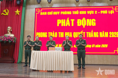 Hướng thi đua vào nâng cao chất lượng tham mưu xây dựng khu vực phòng thủ vững chắc