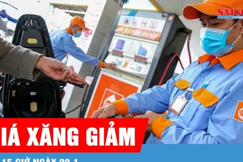 Giá xăng giảm từ 15 giờ ngày 22-1