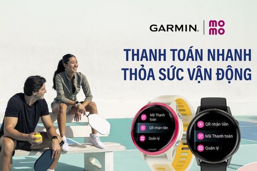 Garmin hợp tác MoMo, mở rộng thanh toán QR trên đồng hồ thông minh