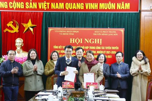 Tổng kết quy chế phối hợp giữa Văn phòng Đoàn đại biểu Quốc hội và HĐND tỉnh với Báo và PTTH Lạng Sơn