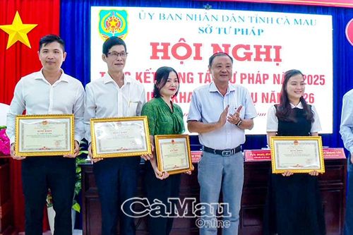 Ngành Tư pháp tỉnh Cà Mau triển khai nhiệm vụ năm 2026