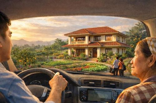 Tiện đường chở giúp việc về quê, mới biết nhà bà ấy to đẹp gấp 10 nhà tôi