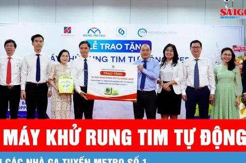 Trang bị phương tiện cấp cứu ngừng tim ở các nhà ga tuyến Metro số 1