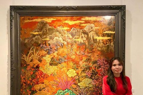 'Mộng nhiệt đới' - Khu vườn ký ức trong tranh sơn mài Phạm Trà My