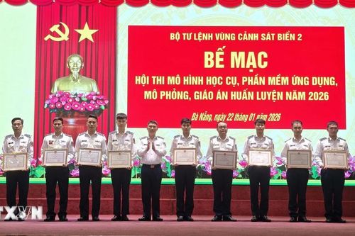 Mô hình, phần mềm ứng dụng cao được đưa vào huấn luyện tại Vùng Cảnh sát biển 2