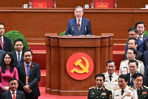 Hình ảnh phiên bế mạc Đại hội XIV của Đảng