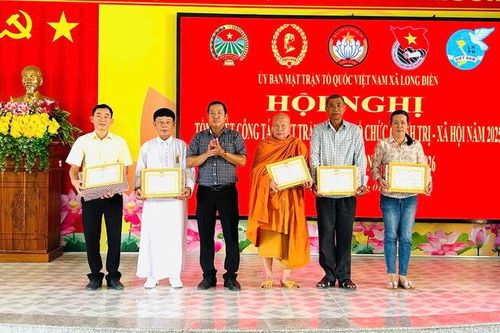 Ủy ban MTTQ Việt Nam xã Long Điền vận động gần 4 tỷ đồng thực hiện an sinh xã hội