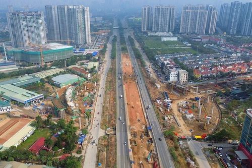 Cận cảnh nút giao Vành đai 3.5 - Đại lộ Thăng Long hơn 2.380 tỷ đồng sau 8 tháng thi công