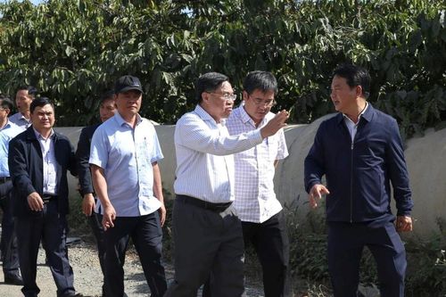Phó Chủ tịch UBND tỉnh Lâm Đồng Võ Ngọc Hiệp kiểm tra 2 dự án trọng điểm ở Đinh Văn Lâm Hà