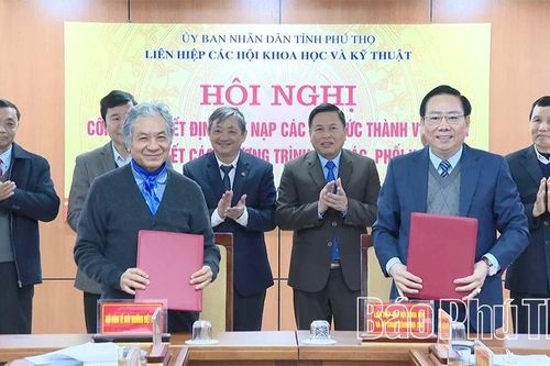 Liên hiệp các Hội Khoa học và Kỹ thuật tỉnh kết nạp tổ chức thành viên mới, ký kết chương trình hợp tác