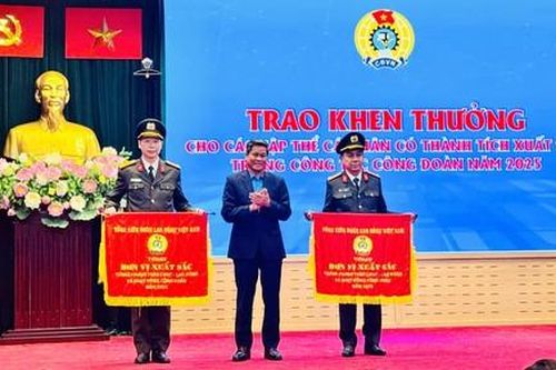 Công đoàn Công an TPHCM vinh dự nhận Cờ thi đua của Tổng Liên đoàn Lao động Việt Nam