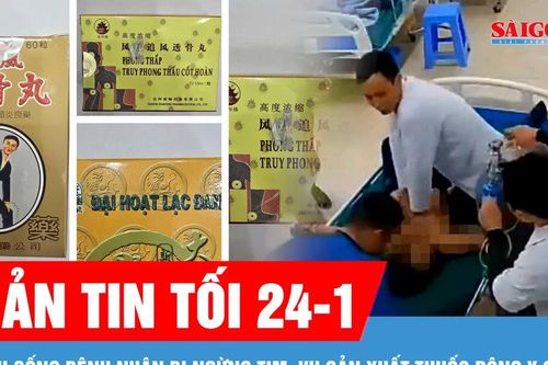 Bản tin tối 24-1: Khoảnh khắc các y, bác sĩ ở Nghệ An cứu sống một bệnh nhân bị ngừng tim; Bắt tạm giam 3 đối tượng sản xuất thuốc đông y giả tại TPHCM