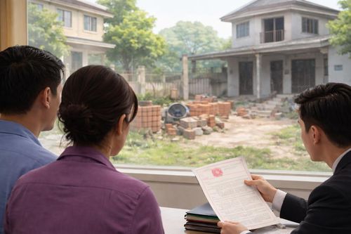 Làm gì khi đi nước ngoài nhiều năm về, đất bị xây nhà, giấy tờ bị cho là giả?