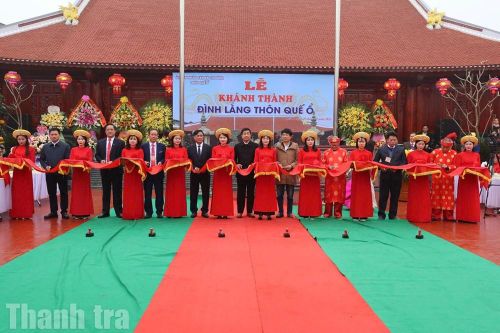 Bắc Ninh: Khánh thành đình làng Quế Ổ