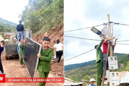Đưa điện mặt trời đến vùng cao Mỹ Lý ở Nghệ An