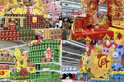 Không khí xuân phủ khắp siêu thị Hà Nội