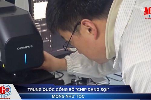 Trung Quốc công bố 'chip dạng sợi' mỏng như tóc
