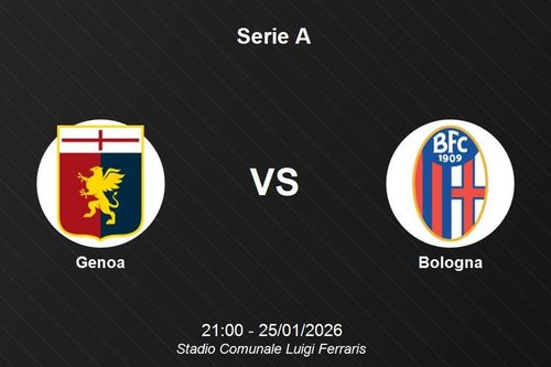Nhận định Genoa vs Bologna - Serie A: Điểm tựa Stadio Comunale Luigi Ferraris