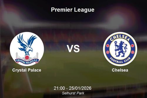 Nhận định Crystal Palace vs Chelsea - Premier League: 21h00 ngày 25/01