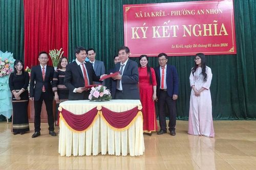 Phường An Nhơn kết nghĩa với xã Ia Krêl
