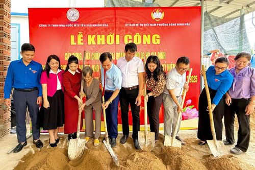Phường Đông Ninh Hòa khởi công xây dựng, sửa chữa 3 nhà Đại đoàn kết