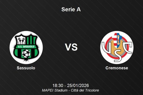 Nhận định Sassuolo vs Cremonese - Serie A: Cuộc chiến phá dớp tại MAPEI
