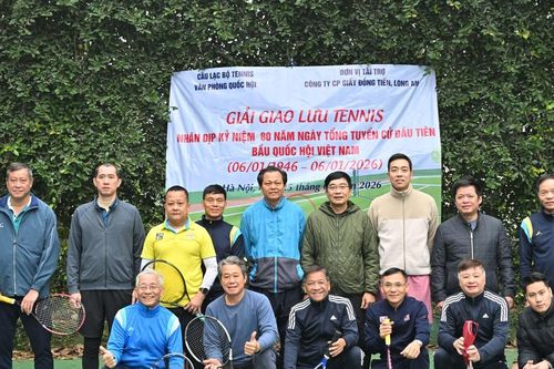Khai mạc Giải giao lưu Tennis Câu lạc bộ Văn phòng Quốc hội