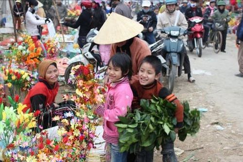 Chợ Tết miền quê