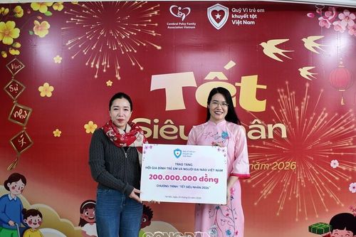 Chương trình 'Tết Siêu nhân 2026' lan tỏa yêu thương tới trẻ bại não